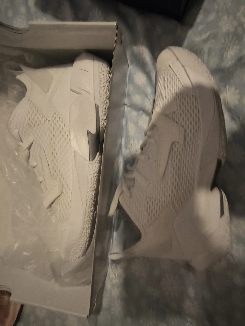 All-White Mesh Athletic Sneakers